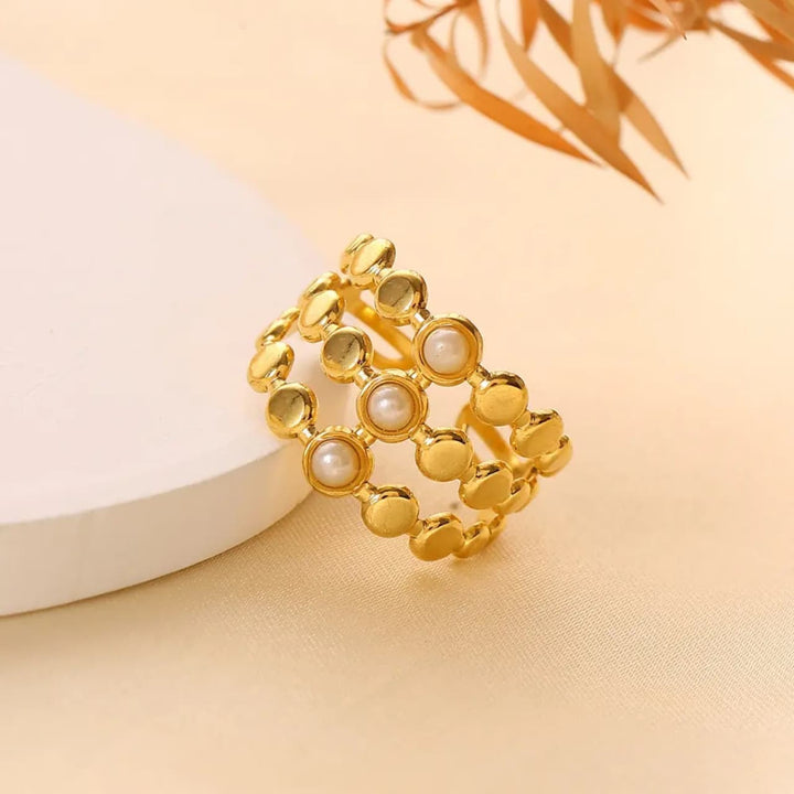 Turkish White Ring ( Adjustable)