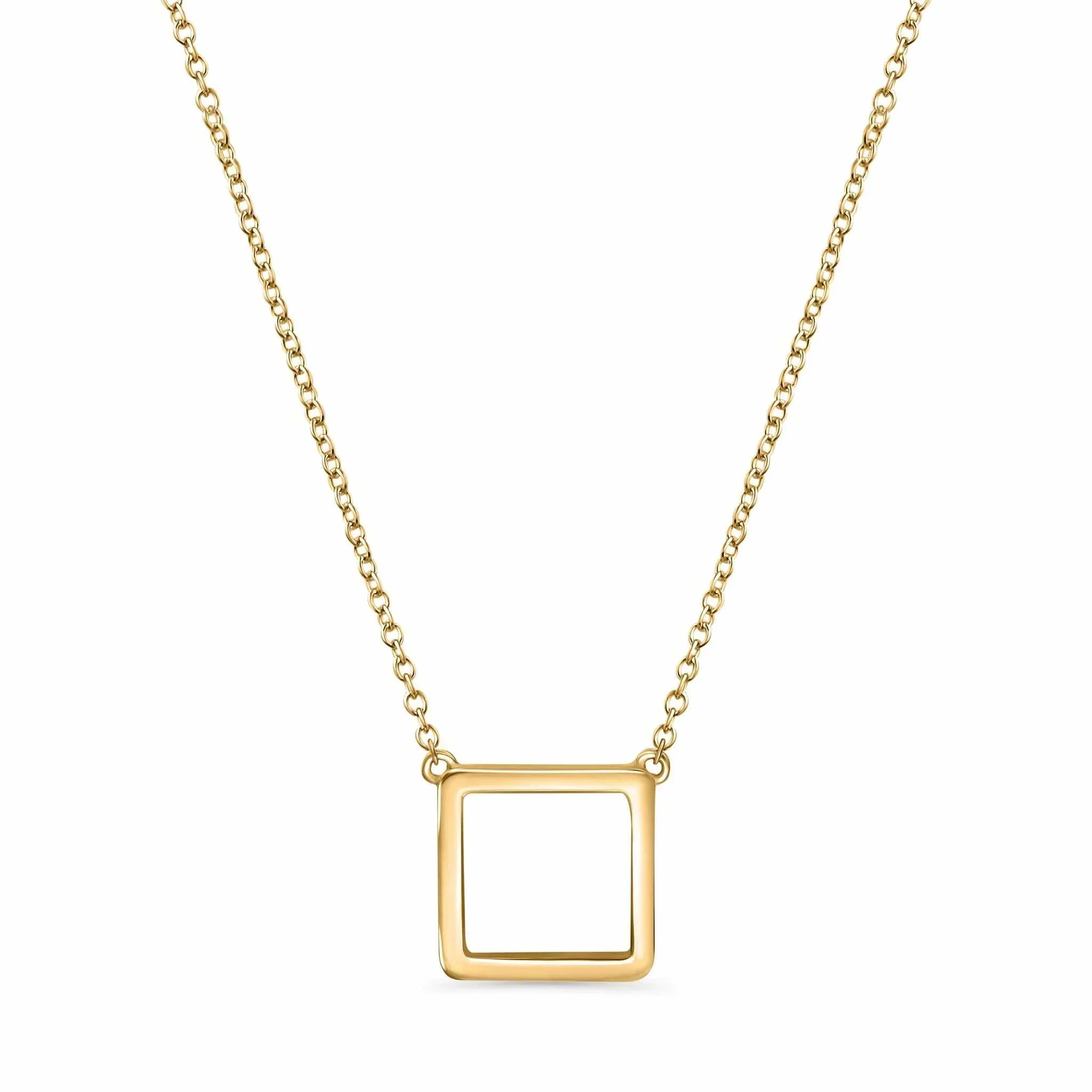 Square Hollow Necklace